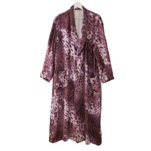Anto Beverly Hills Mens Silk Robe Custom Leopard Smoking 53" Chest Dec 2011